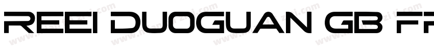 REEI Duoguan GB free Flash字体转换